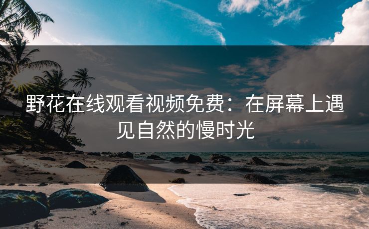 野花在线观看视频免费:在屏幕上遇见自然的慢时光 野花在线观看视频免费:在屏幕上遇见自然的慢时光